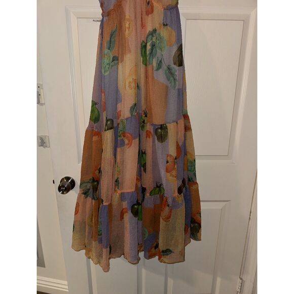 Aritzia Le Fou Wilfres Hater Swing Fruit Printed Maxi Dress - Picture 6 of 8